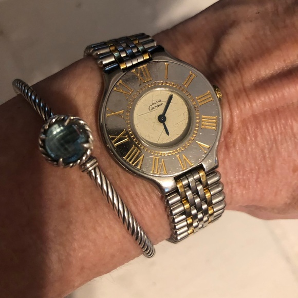 CARTIER Must 21 Gold, Silver & Stainless Steel PRICED TO SELL - Picture 9 of 10